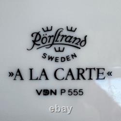 Rorstrand A La Carte Sweden 9 Pc Porcelain Set VDN P555 Blue Rim