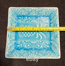 Roscher Stoneware Blue Crackle Pineapple Dinner Plates And Salad Plates Set Of13 Roscher Stoneware Blue Crackle Pineapple Dinner Plates And Salad Plates Set Of13