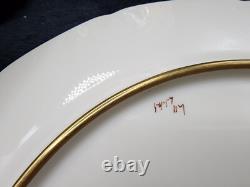 Rosenthal 5957 Cobalt Blue Gold Encrusted Dinner Plates Set of 8