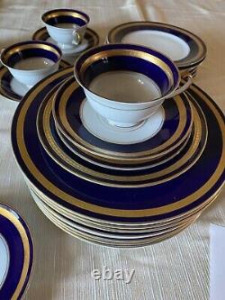 Rosenthal Eminence Cobalt / Blue Gold Five Pc Place Setting For Ten/50pcs