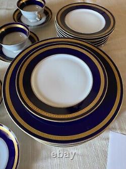 Rosenthal Eminence Cobalt / Blue Gold Five Pc Place Setting For Ten/50pcs