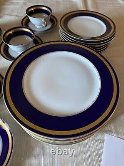 Rosenthal Eminence Cobalt / Blue Gold Five Pc Place Setting For Ten/50pcs