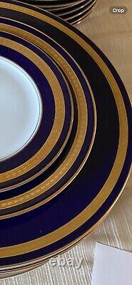 Rosenthal Eminence Cobalt / Blue Gold Five Pc Place Setting For Ten/50pcs