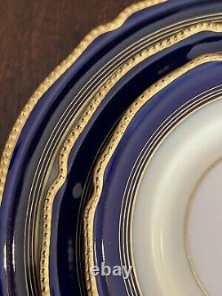 Rosenthal Regent Navy Blue Gold Gilt China Dinner Salad Bread Plates Set Of 23