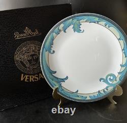 Rosenthal Versace 11 1/4 Dinner Plate Medusa Ikarus Arabesque Blue With Box KC