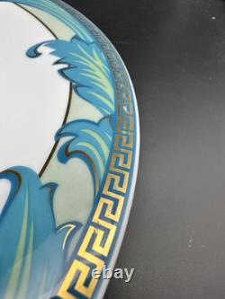 Rosenthal Versace 11 1/4 Dinner Plate Medusa Ikarus Arabesque Blue With Box KC