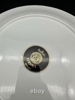Rosenthal Versace 11 1/4 Dinner Plate Medusa Ikarus Arabesque Blue With Box KC