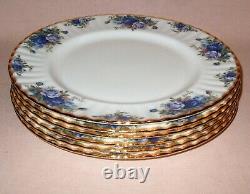 Royal Albert Moonlight Rose 6 Dinner Plates, English First Quality, Superb