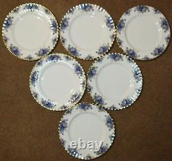 Royal Albert Moonlight Rose 6 Dinner Plates, English First Quality, Superb