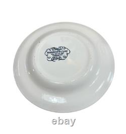 Royal China Currier & Ives Blue Old Grist MILL In Winter Dinner Plates Set Of 12