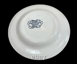 Royal China Currier & Ives Blue Old Grist MILL In Winter Dinner Plates Set Of 12