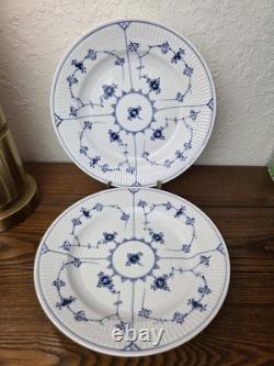 Royal Copenhagen 175 Blue Fluted Plain Dinner Plate 10 x2