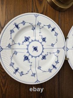 Royal Copenhagen 175 Blue Fluted Plain Dinner Plate 10 x2