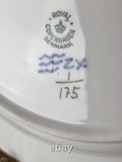 Royal Copenhagen 175 Blue Fluted Plain Dinner Plate 10 x2