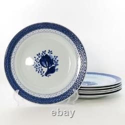 Royal Copenhagen #35 Plate Trunkaver Blue Dinner Plate Western Set of 6