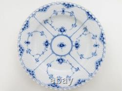 Royal Copenhagen #56 Plates Blue Fluted Full Lace Dinner Plate 25cm