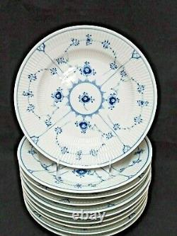 Royal Copenhagen BLUE FLUTED PLAIN Dinner Plate #175 1st Quality