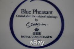 Royal Copenhagen BLUE PHEASANT 11 Large Dinner Plate Center Pheasant MINT