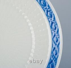 Royal Copenhagen Blue Fan, four dinner plates. 1969-74