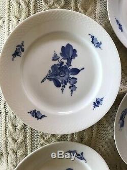 Royal Copenhagen Blue Flower Dinner Plates 8097 6 Six Pieces