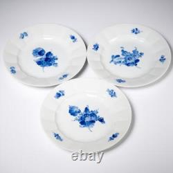 Royal Copenhagen Blue Flowers Ribbed Dinner Plates 8549/624 10.25 6 PC Set C
