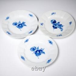 Royal Copenhagen Blue Flowers Ribbed Dinner Plates 8549/624 10.25 6 PC Set C