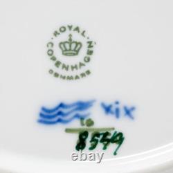 Royal Copenhagen Blue Flowers Ribbed Dinner Plates 8549/624 10.25 6 PC Set C