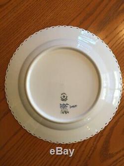 Royal Copenhagen Blue Fluted Full Lace 1084 10 Dinner Plates (6) First Quality