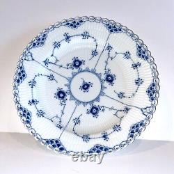 Royal Copenhagen Blue Fluted Full Lace Dinner Plate No. 1084 9.75 diameter