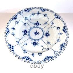 Royal Copenhagen Blue Fluted Full Lace Dinner Plate No. 1084 9.75 diameter