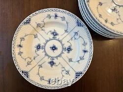 Royal Copenhagen Blue Fluted Half Lace Dinner Plate #624
