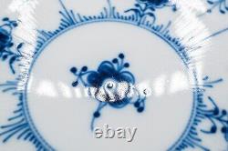 Royal Copenhagen Blue Fluted Half Lace Dinner Plates 624 10 1/8 Set of 7