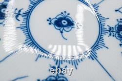 Royal Copenhagen Blue Fluted Half Lace Dinner Plates 624 10 1/8 Set of 7