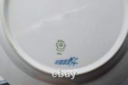 Royal Copenhagen Blue Fluted Half Lace Dinner Plates 624 10 1/8 Set of 7
