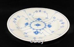 Royal Copenhagen Blue Fluted Half Lace Plain Plate 25cm Set of 4 Made in Denmark