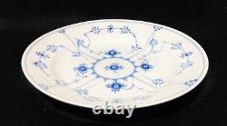 Royal Copenhagen Blue Fluted Half Lace Plain Plate 25cm Set of 4 Made in Denmark