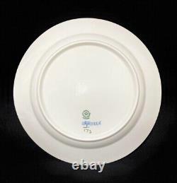 Royal Copenhagen Blue Fluted Half Lace Plain Plate 25cm Set of 4 Made in Denmark