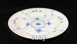 Royal Copenhagen Blue Fluted Half Lace Plain Plate 25cm Set of 4 Made in Denmark