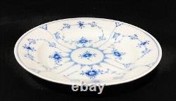 Royal Copenhagen Blue Fluted Half Lace Plain Plate 25cm Set of 4 Made in Denmark