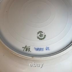 Royal Copenhagen Blue Fluted Plain round Dinner Plate 9.5 Gorgeous