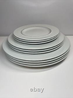 Royal Copenhagen Blue Line 4 Dinner Plates, 3 Salad Plates, 3 Dessert Plates