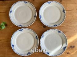 Royal Copenhagen Blue Princess 25cm Dinner Plate Set of 4, Fine Ceramic