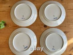 Royal Copenhagen Blue Princess 25cm Dinner Plate Set of 4, Fine Ceramic