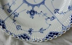 Royal Copenhagen Blue fluted Porcelain Plate Lace c. 1960