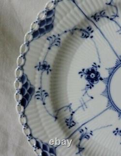 Royal Copenhagen Blue fluted Porcelain Plate Lace c. 1960