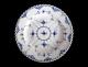 Royal Copenhagen Denmark Blue Fluted Full Lace White Porcelain Dinner Plate 1084
