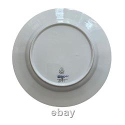 Royal Copenhagen Denmark Set of 4 Blue Flowers Ribbed Dinner Plate 10/8549 10