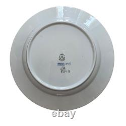 Royal Copenhagen Denmark Set of 4 Blue Flowers Ribbed Dinner Plate 10/8549 10
