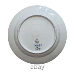 Royal Copenhagen Denmark Set of 4 Blue Flowers Ribbed Dinner Plate 10/8549 10