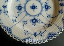 Royal Copenhagen Dinner Plate 1084 Blue Fluted Full Lace 1st quality